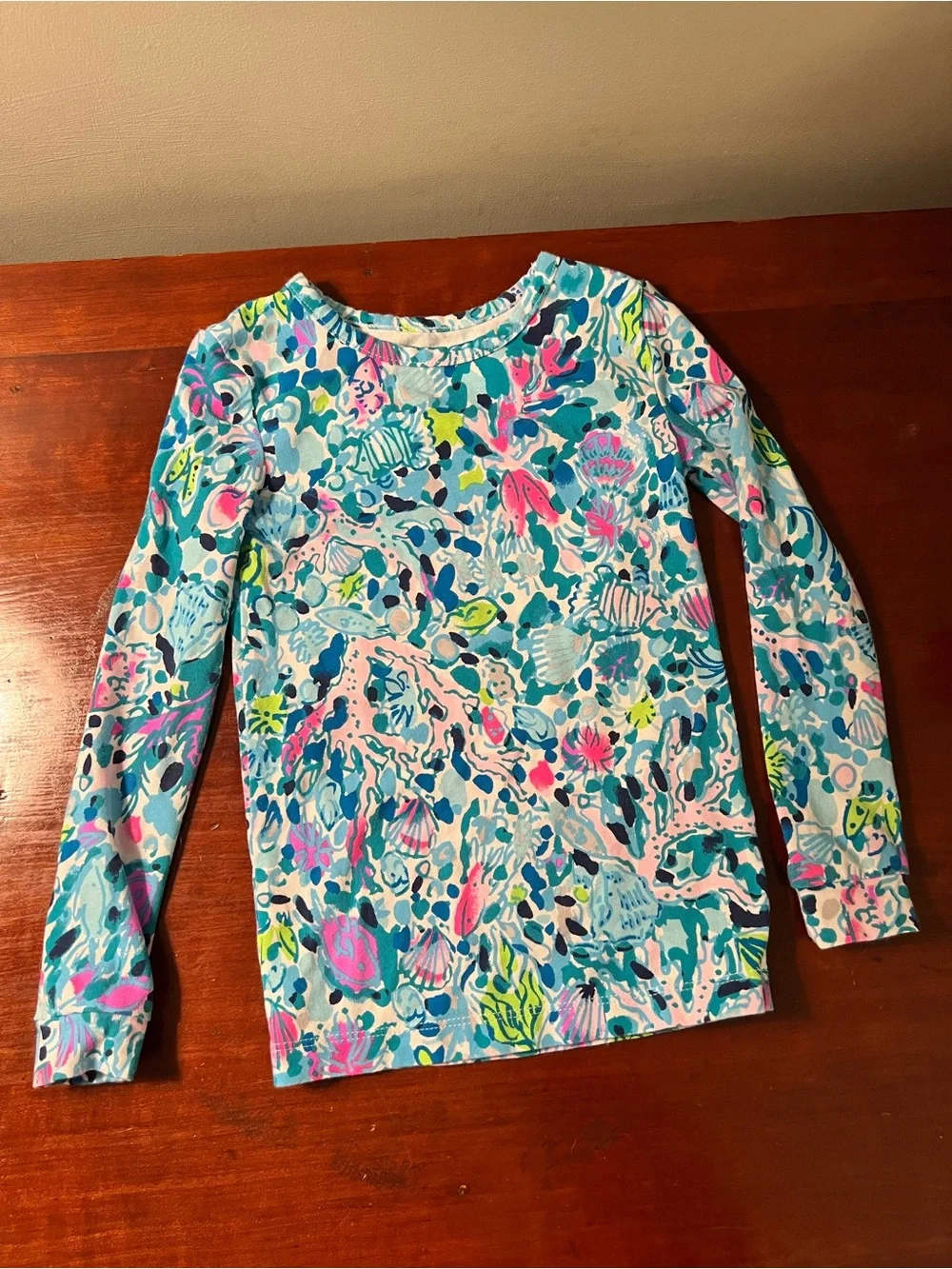 Lilly Pulitzer Dive Bar long pajamas girls size 4